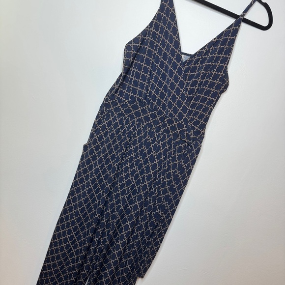 Kayleigh Jumpsuit Navy Gold Geo Print - Picture 1 of 8